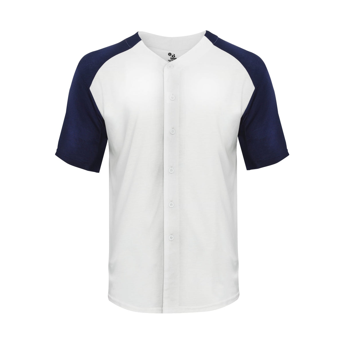 Badger Sport Men's Tri-blend Full Button Tee