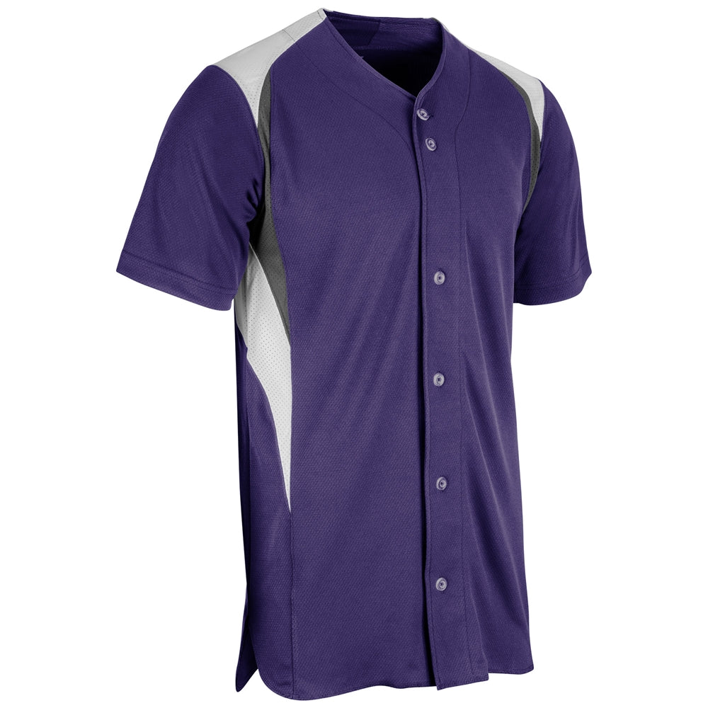 Champro Youth Bull Pen Full Button Baseball Jersey-1