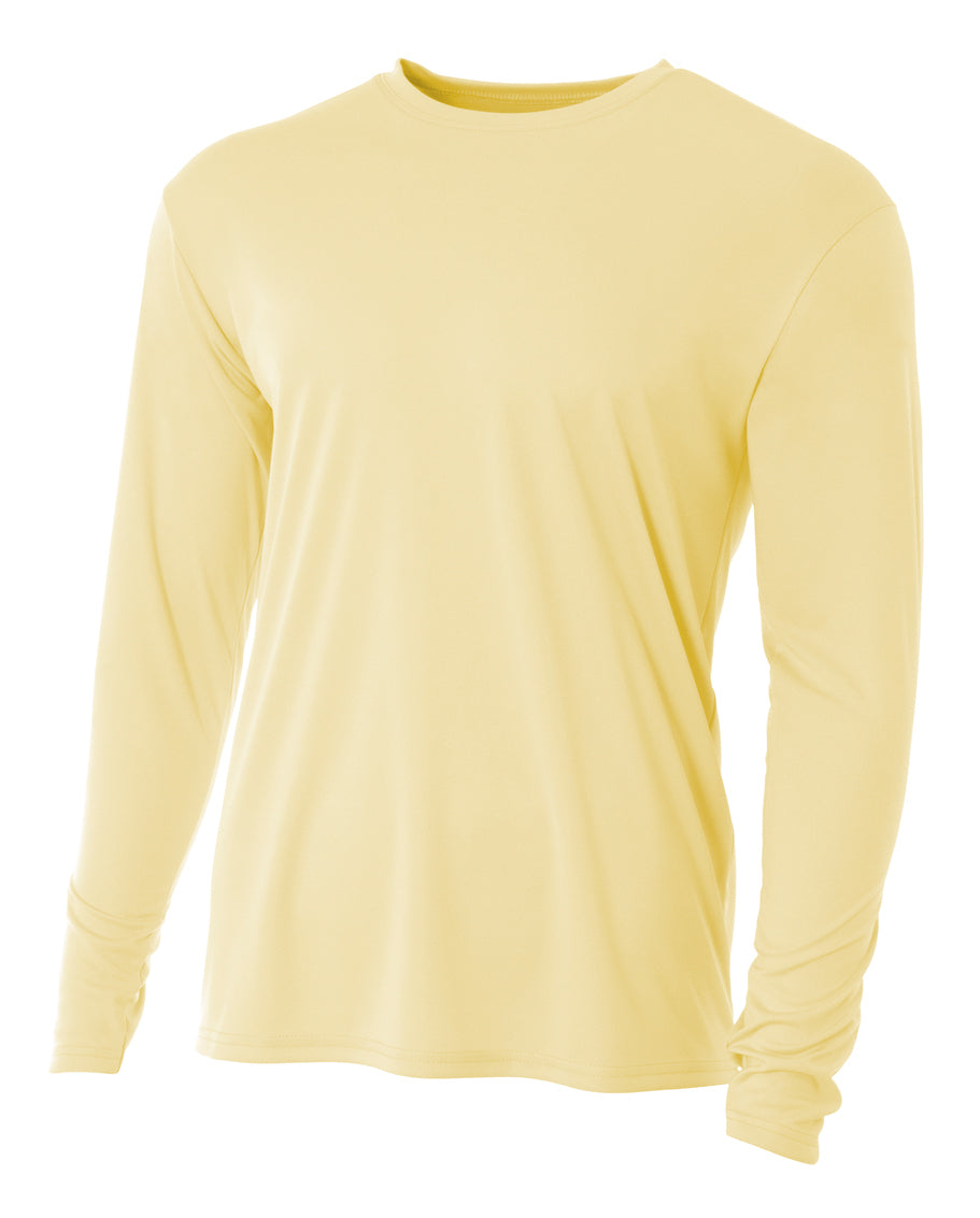 A4 Youth Cooling Performance Long Sleeve Crew-1