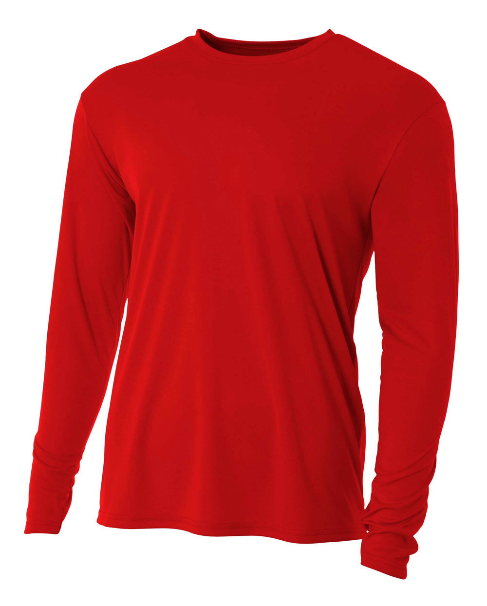 A4 Youth Cooling Performance Long Sleeve Crew-1