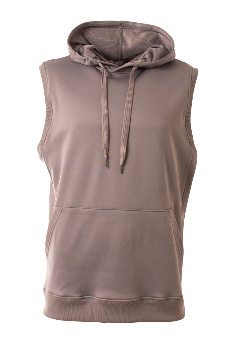 A4 Men's Agility Sleeveless Tech Fleece Hoodie-1