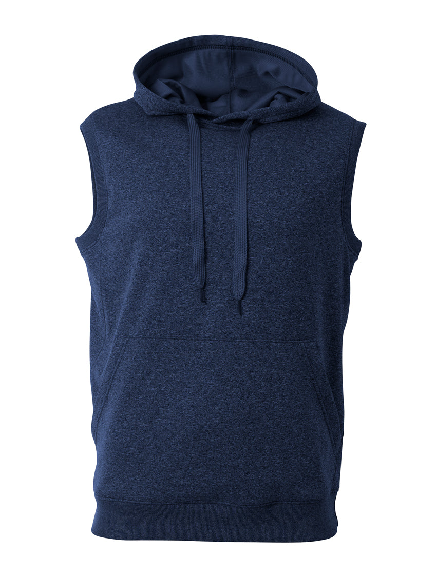 A4 Men's Agility Sleeveless Tech Fleece Hoodie-1