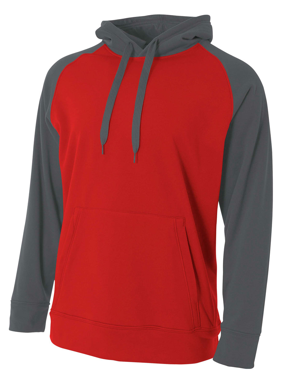 A4 Men's Color Block Tech Fleece Hoodie-1