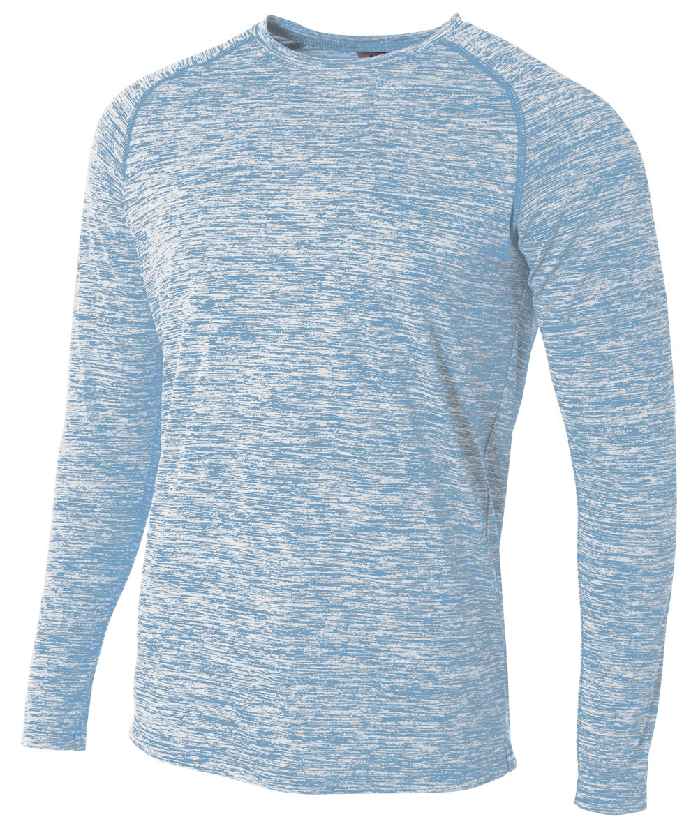 A4 Men's Long Sleeve Raglan Space Dye-1