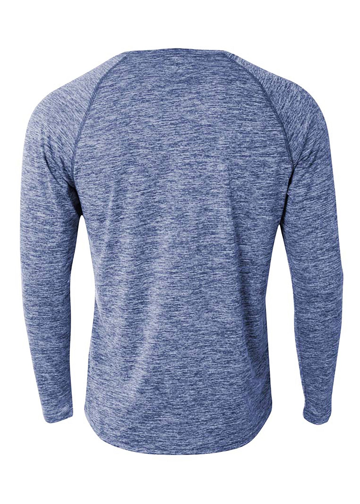 A4 Men's Long Sleeve Raglan Space Dye-2