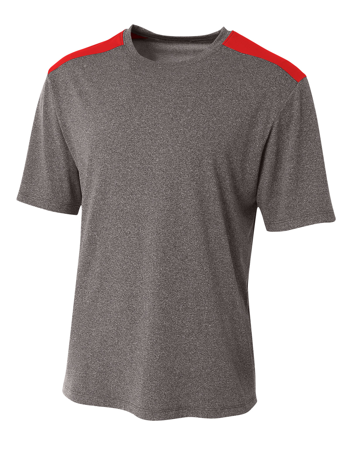 A4 Men's Tourney Heather Short Sleeve Color Block
