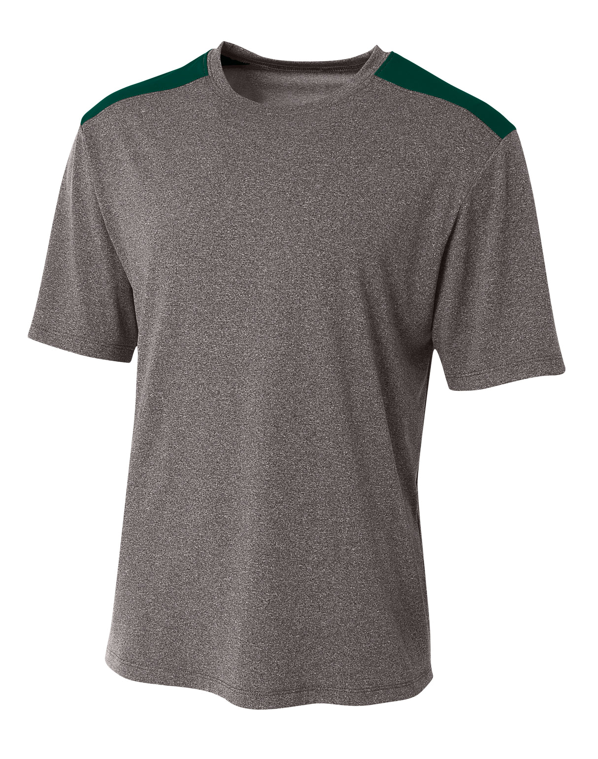 A4 Men's Tourney Heather Short Sleeve Color Block