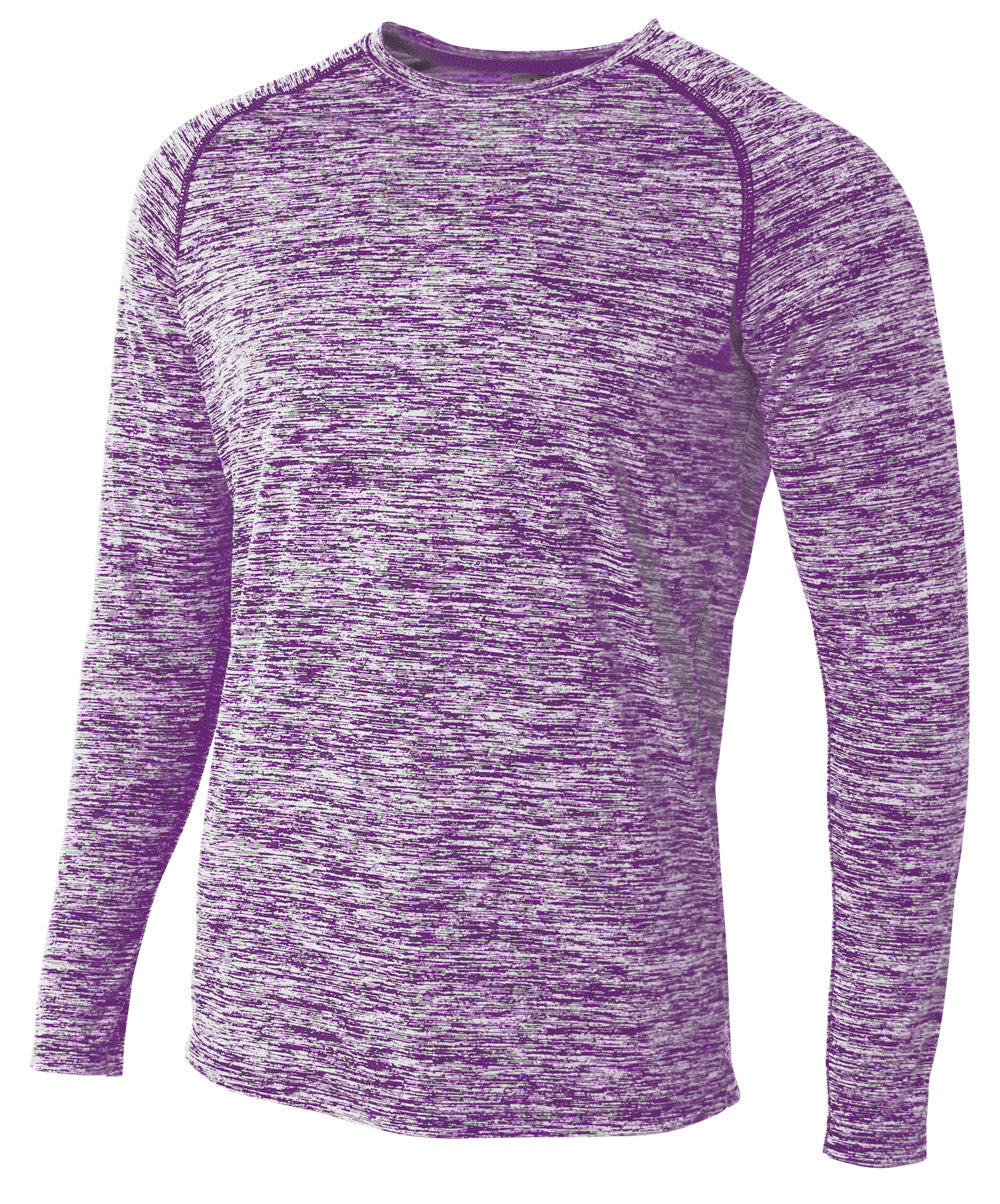 A4 Men's Long Sleeve Raglan Space Dye-1