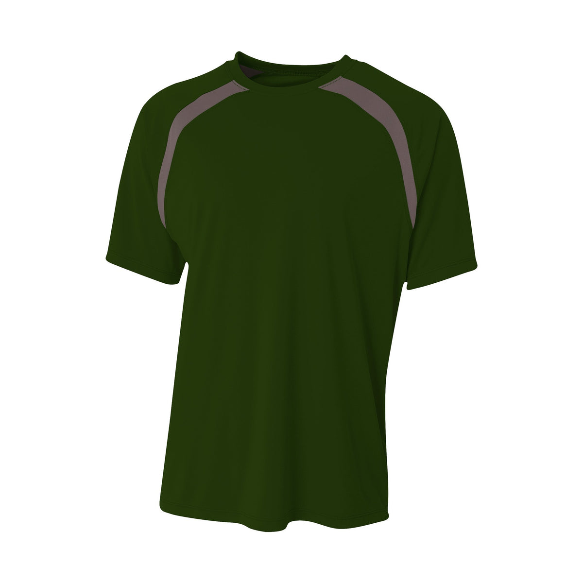 A4 Youth Spartan Short Sleeve Color Block Crew-1