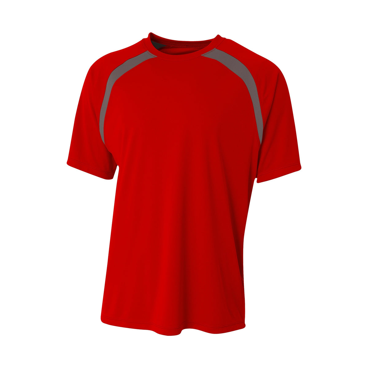 A4 Youth Spartan Short Sleeve Color Block Crew-1