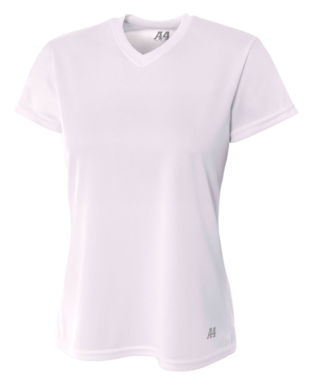 A4 Short Sleeve V-Neck Bird's Eye Mesh Tee-1