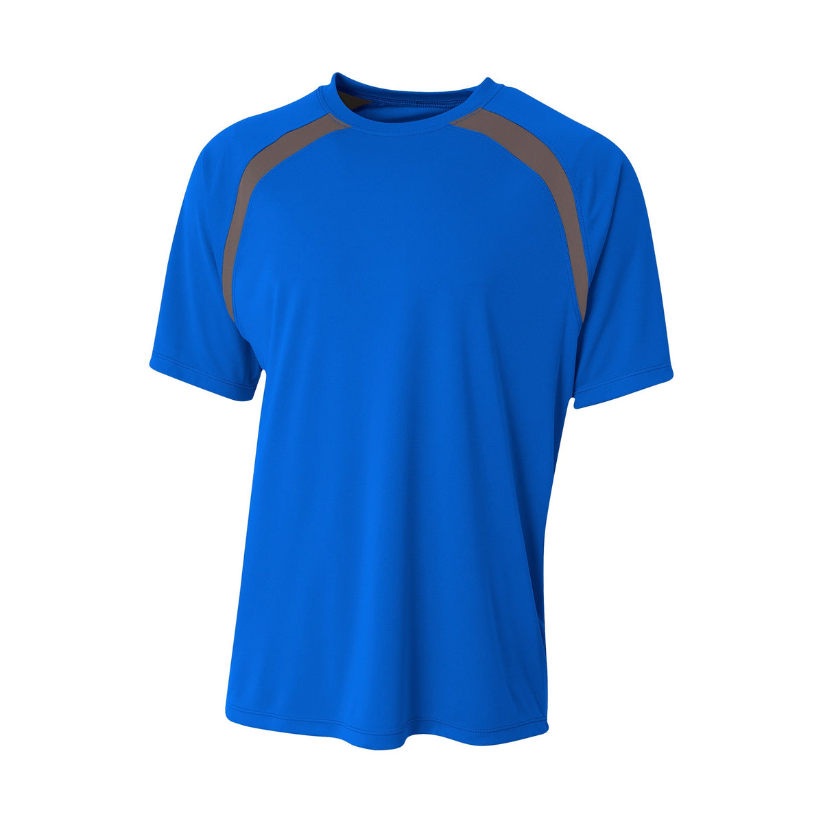 A4 Youth Spartan Short Sleeve Color Block Crew-1