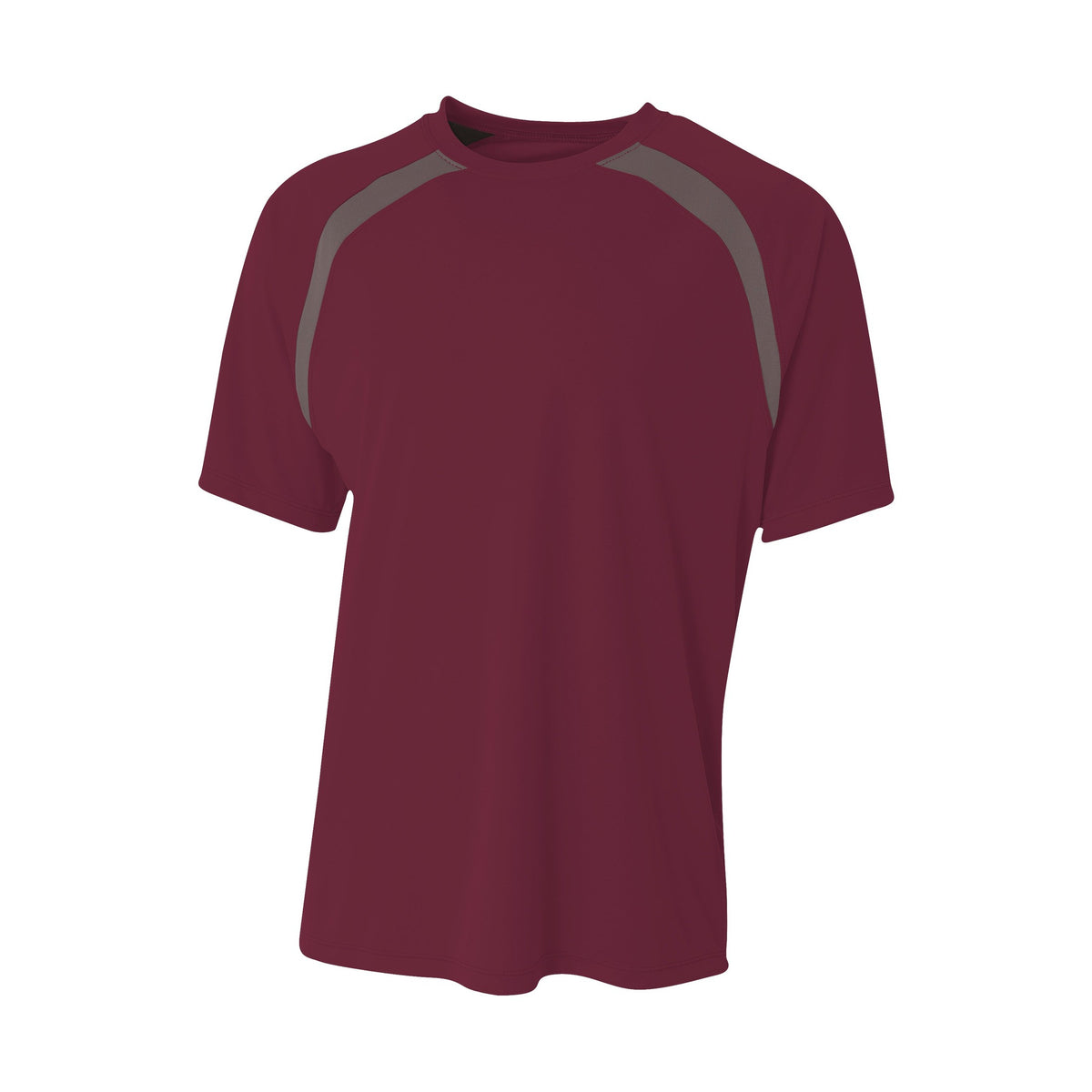 A4 Youth Spartan Short Sleeve Color Block Crew-1