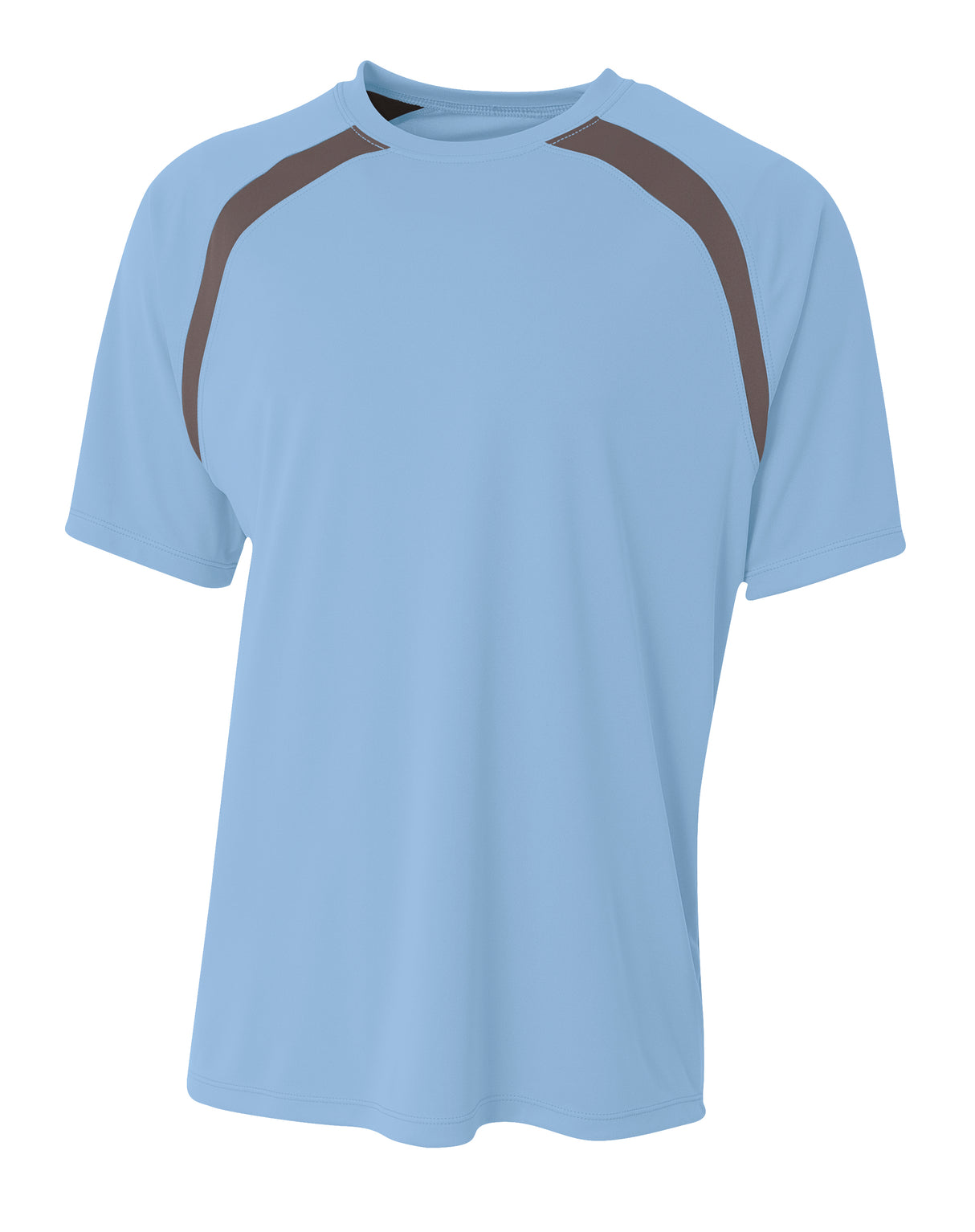A4 Youth Spartan Short Sleeve Color Block Crew-1