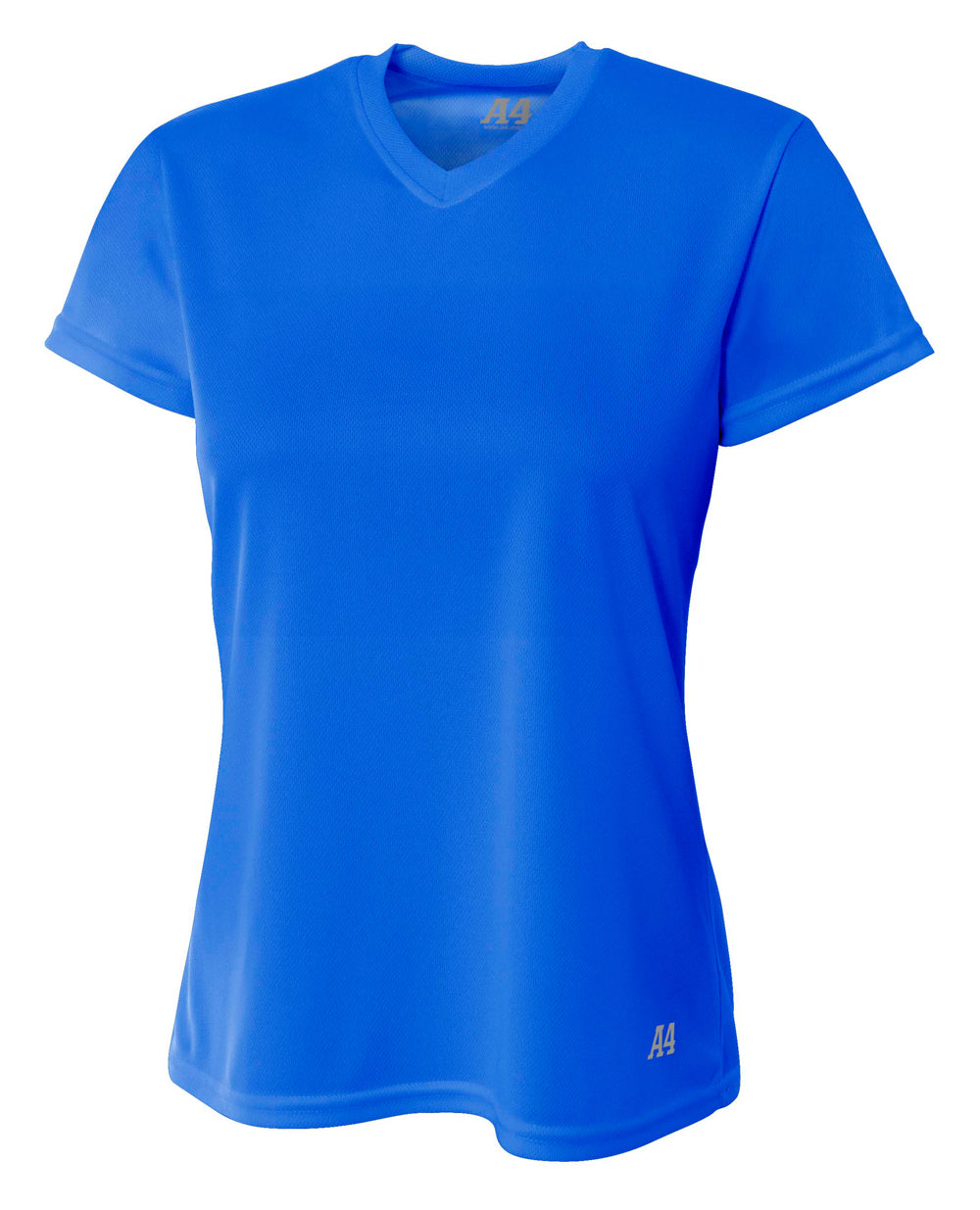 A4 Short Sleeve V-Neck Bird's Eye Mesh Tee-1