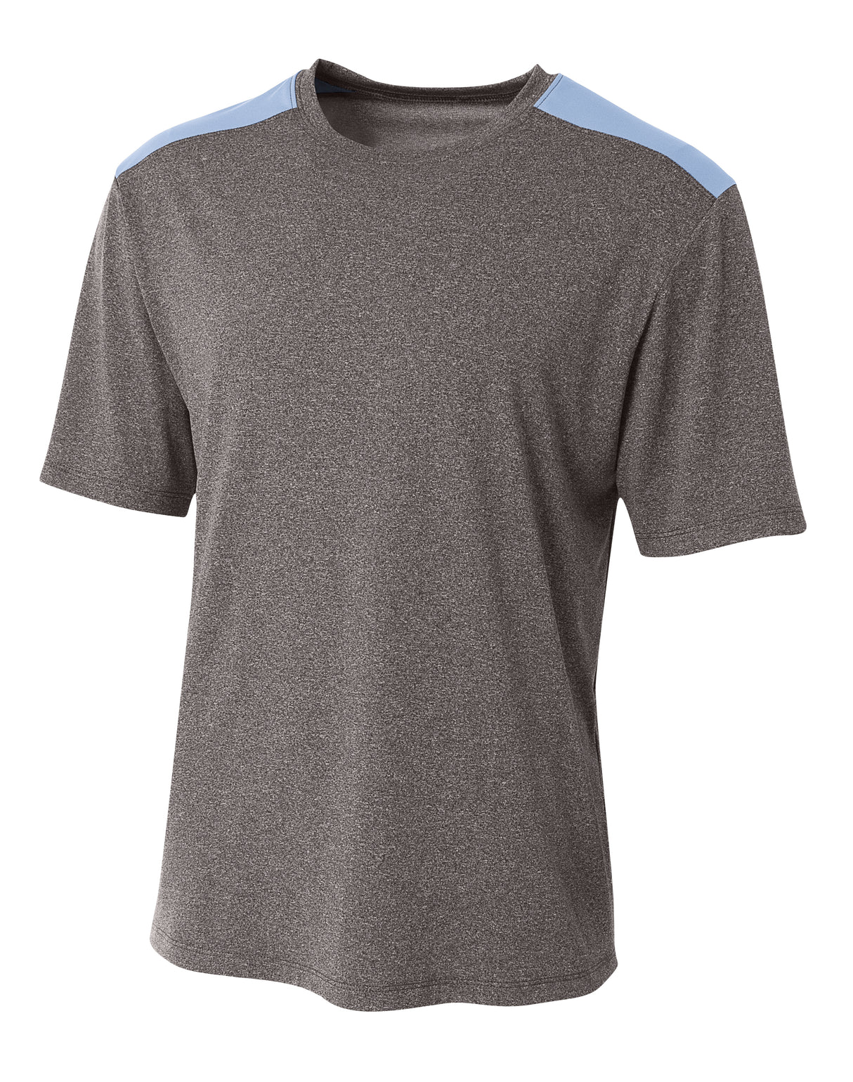 A4 Men's Tourney Heather Short Sleeve Color Block