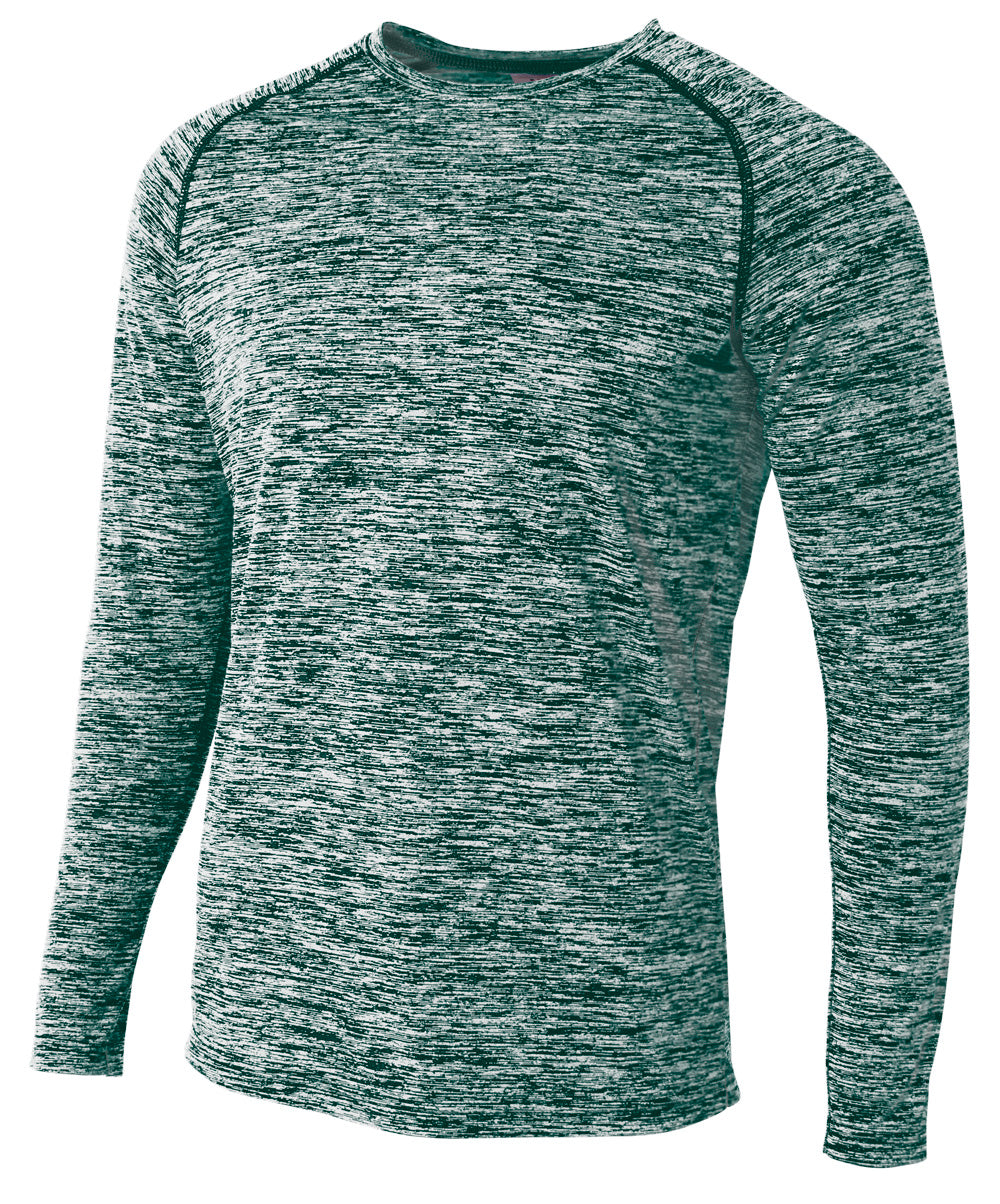 A4 Men's Long Sleeve Raglan Space Dye-1