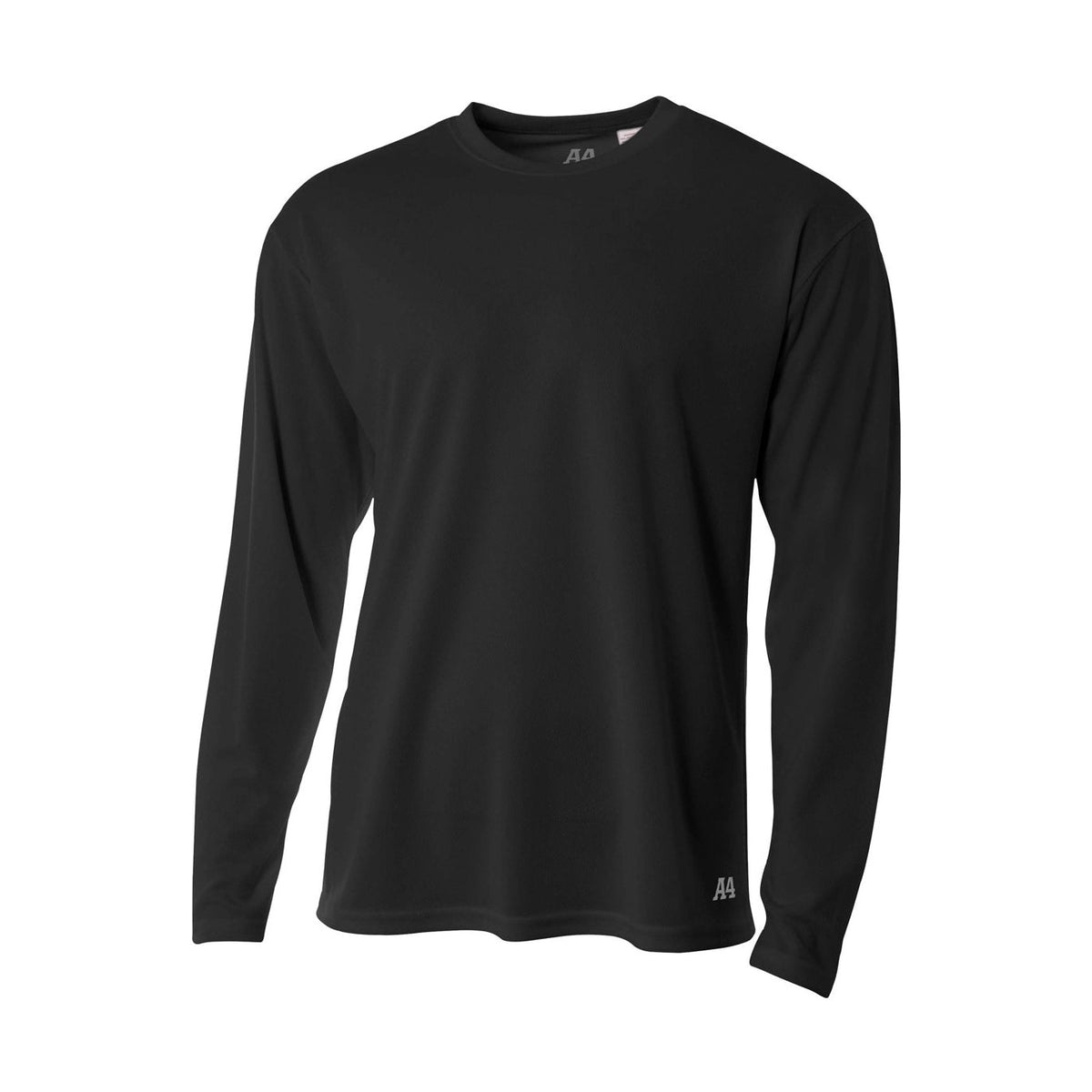 A4 Men's Long Sleeve Birds-Eye Mesh Crew-1