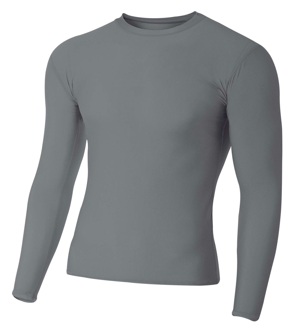 A4 Men's Long Sleeve Compression Crew-1