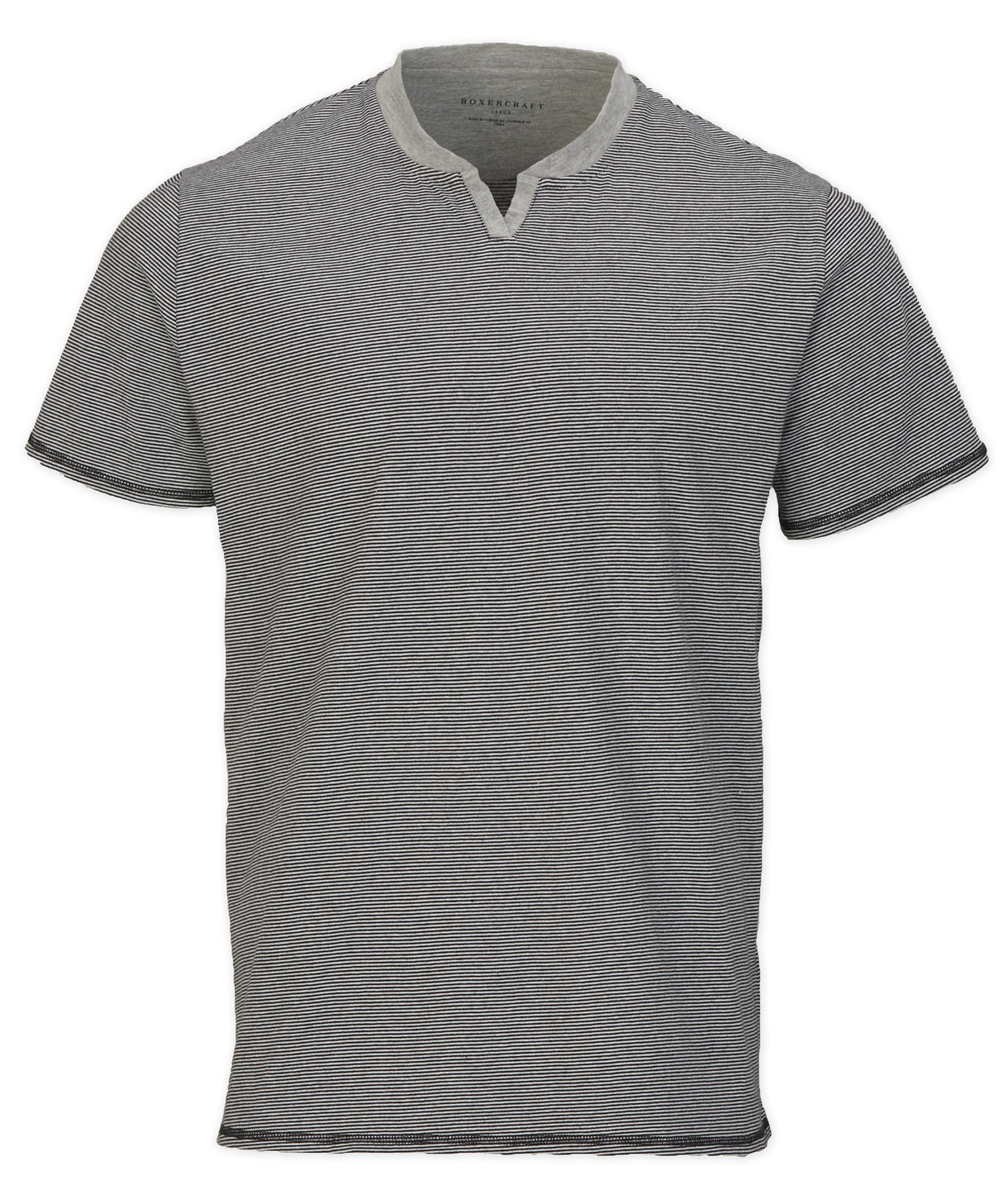 Boxercraft Men's Striped V-notch Tee-1