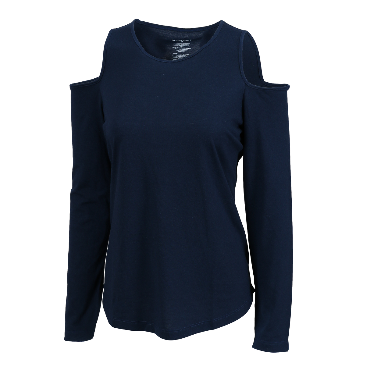 Boxercraft Women's Cold Shoulder Long Sleeve Tee-1
