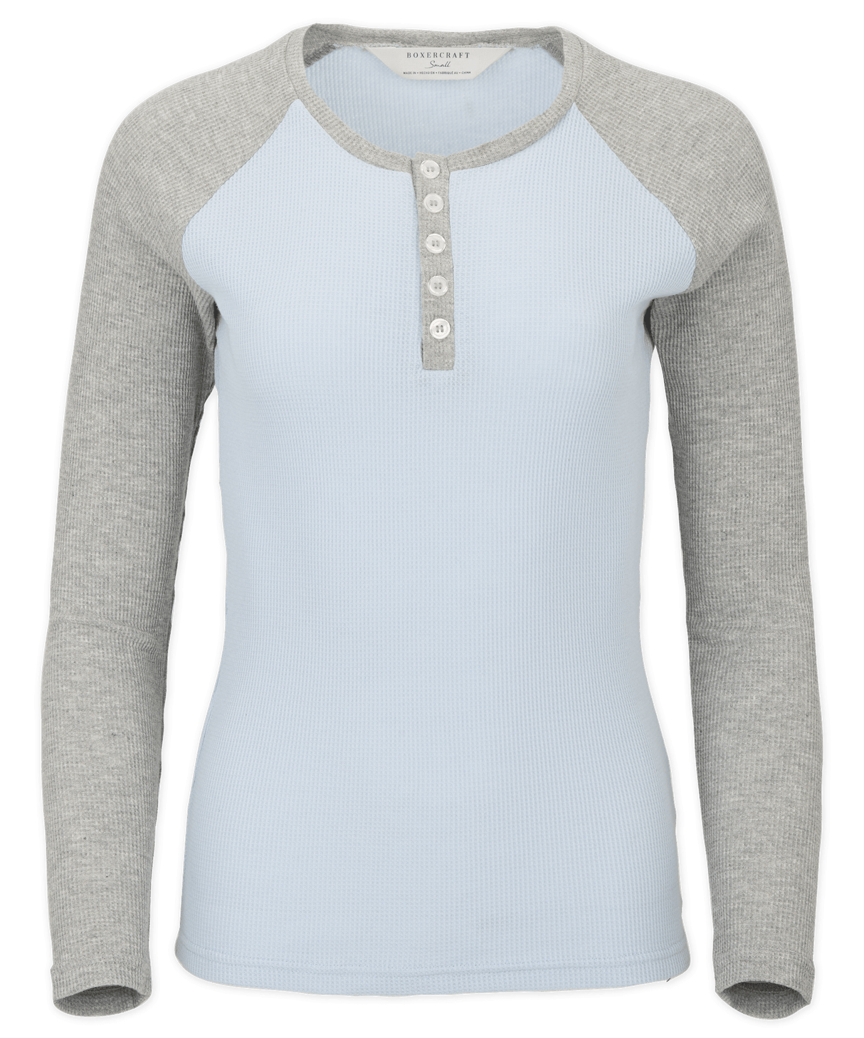 Boxercraft Women's Waffle Knit Henley-1