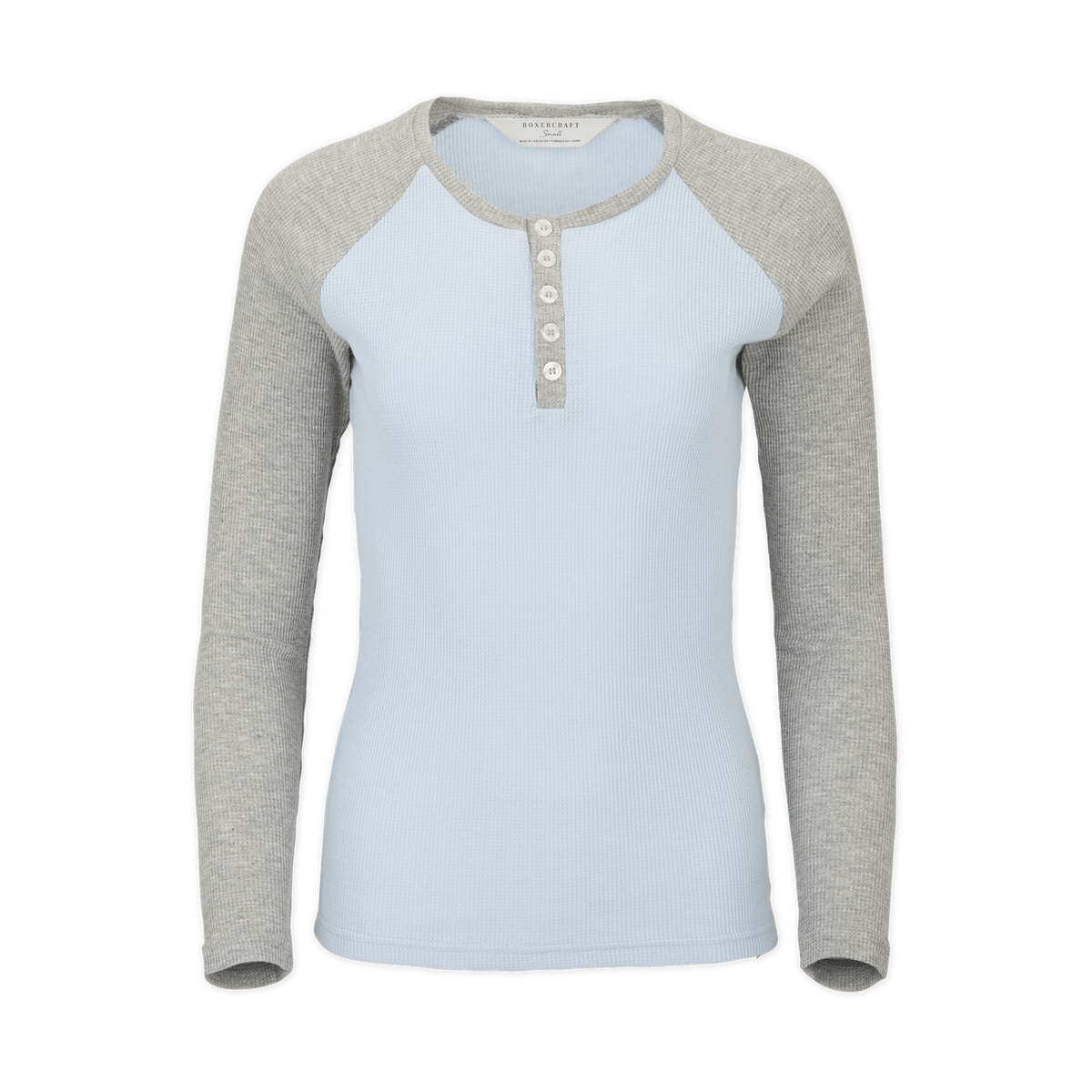 Boxercraft Women's Waffle Knit Henley-1