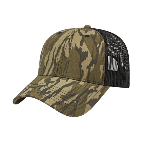 Cap America i2005 Camo Trucker Mesh Back Cap-1