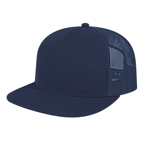 Cap America i3057 7 Panel Trucker Mesh Back Cap-1