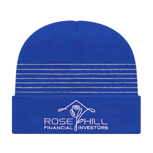 Cap America RKT12 Thin Striped Knit Cap with Cuff-1