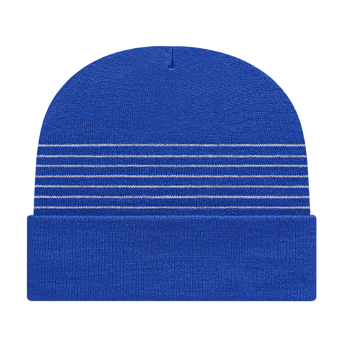 Cap America RKT12 Thin Striped Knit Cap with Cuff-2