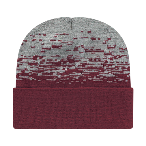 Cap America RKS12 Static Pattern Knit Cap with Cuff
