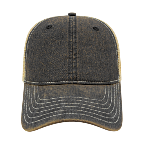 Cap America i8527 Premium Vintage Washed Mesh Back Cap-2