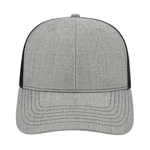 Cap America i3035 Blended Wool Acrylic Trucker Mesh Back Cap-3
