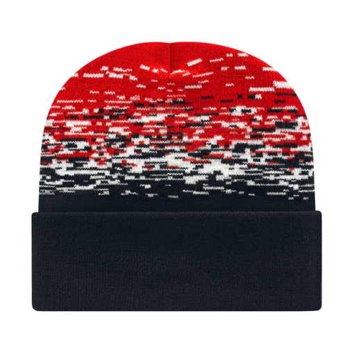 Cap America RKS12 Static Pattern Knit Cap with Cuff