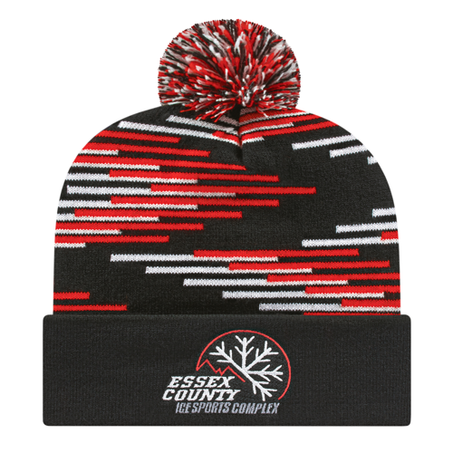 Cap America RKB12 Bar Knit Cap with Cuff-1