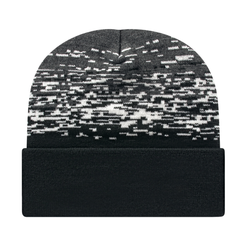 Cap America RKS12 Static Pattern Knit Cap with Cuff