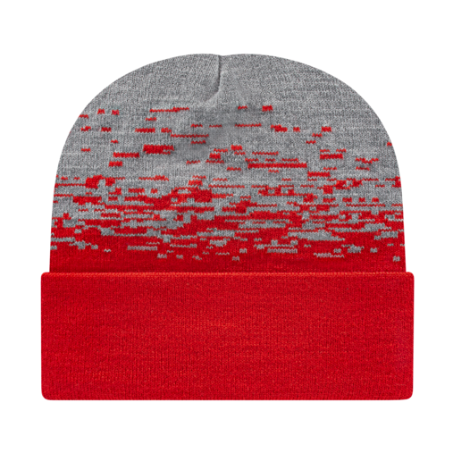 Cap America RKS12 Static Pattern Knit Cap with Cuff