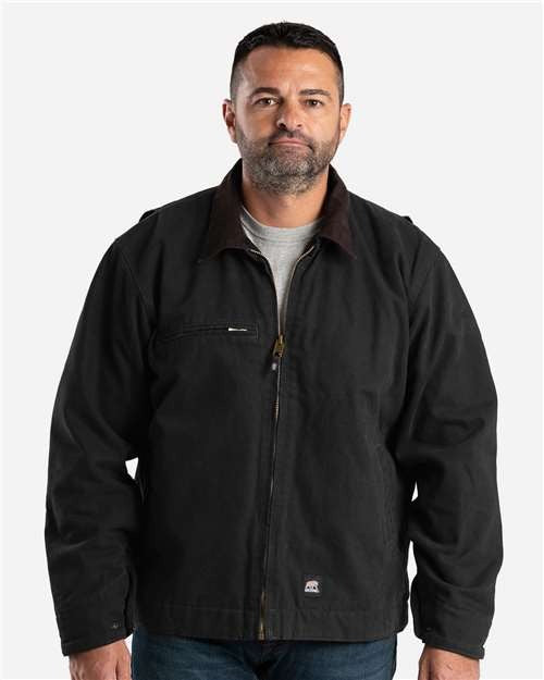 Berne Apparel Men's Highland Washed Gasoline Jacket-1