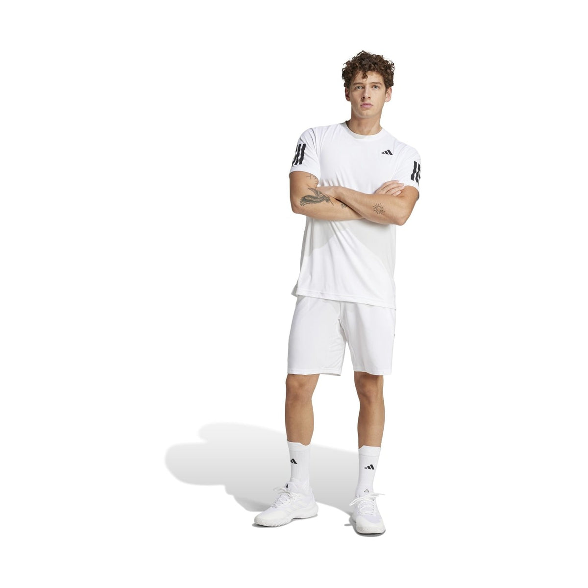 adidas Men's Club 3 Stripe Short-7