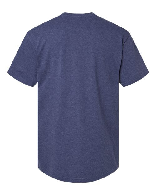 American Apparel Men's CVC Henley Tee-2