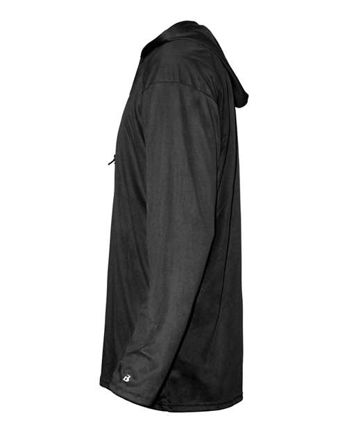 Badger Men's B-Core Hooded Long Sleeve T-Shirt-2