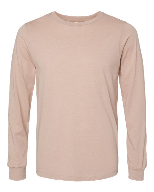 Bella + Canvas Men's Heather CVC Long Sleeve Tee-1