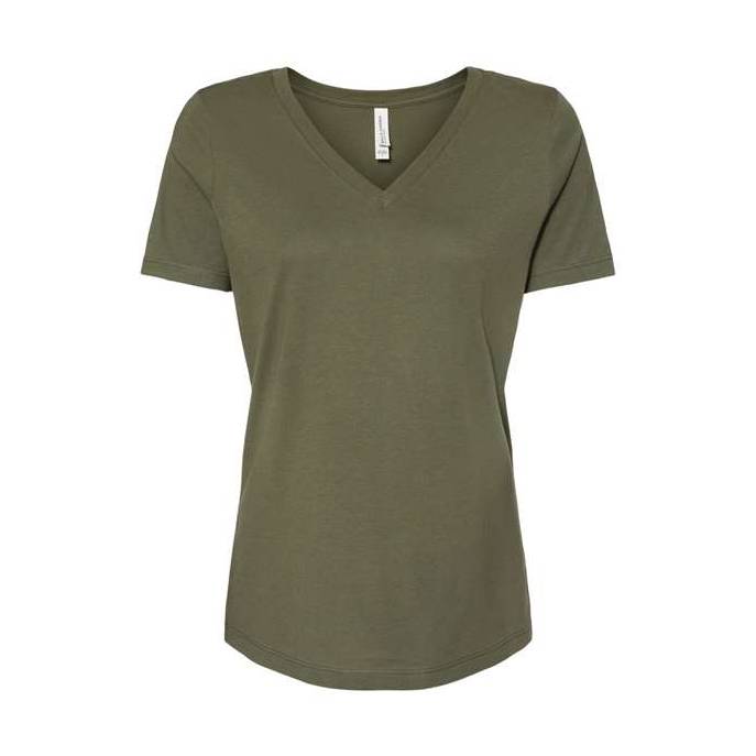 BELLA + CANVAS Women's Relaxed Jersey V-Neck Tee BC6405-1