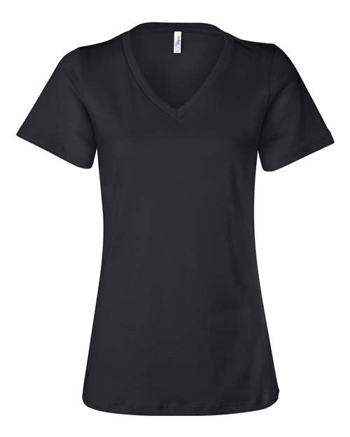BELLA + CANVAS Women's Relaxed Jersey V-Neck Tee BC6405-1