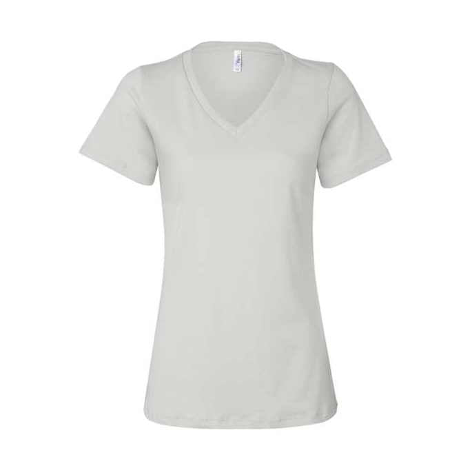 BELLA + CANVAS Women's Relaxed Jersey V-Neck Tee BC6405-1