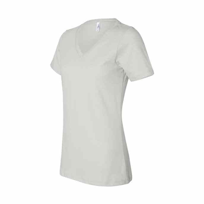 BELLA + CANVAS Women's Relaxed Jersey V-Neck Tee BC6405-2