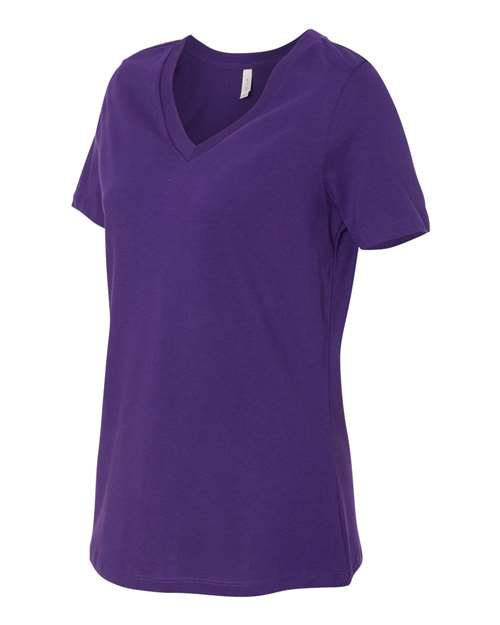 BELLA + CANVAS Women's Relaxed Jersey V-Neck Tee BC6405-2