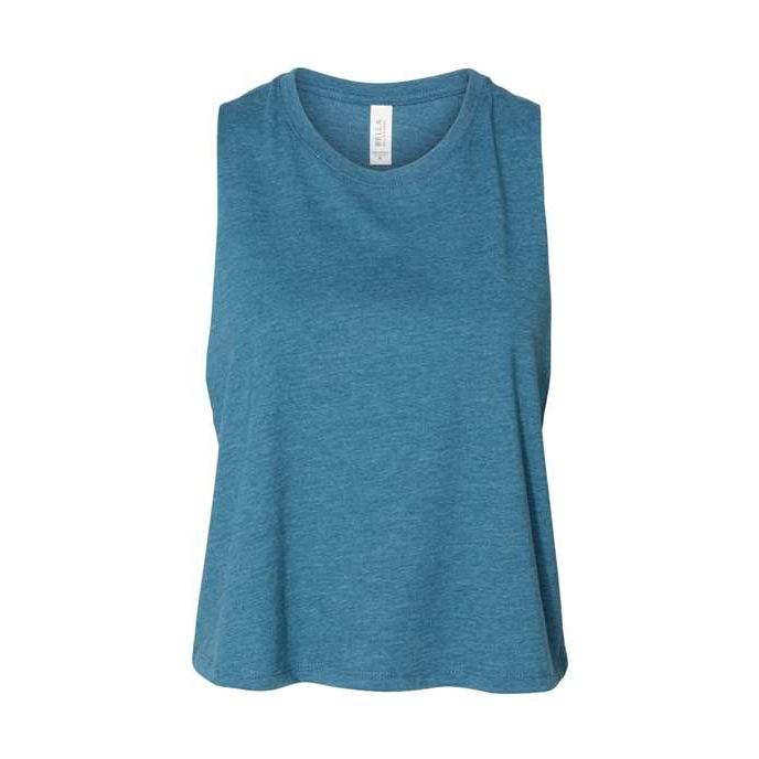 BELLA + CANVAS Women's Racerback Crop Tank-1