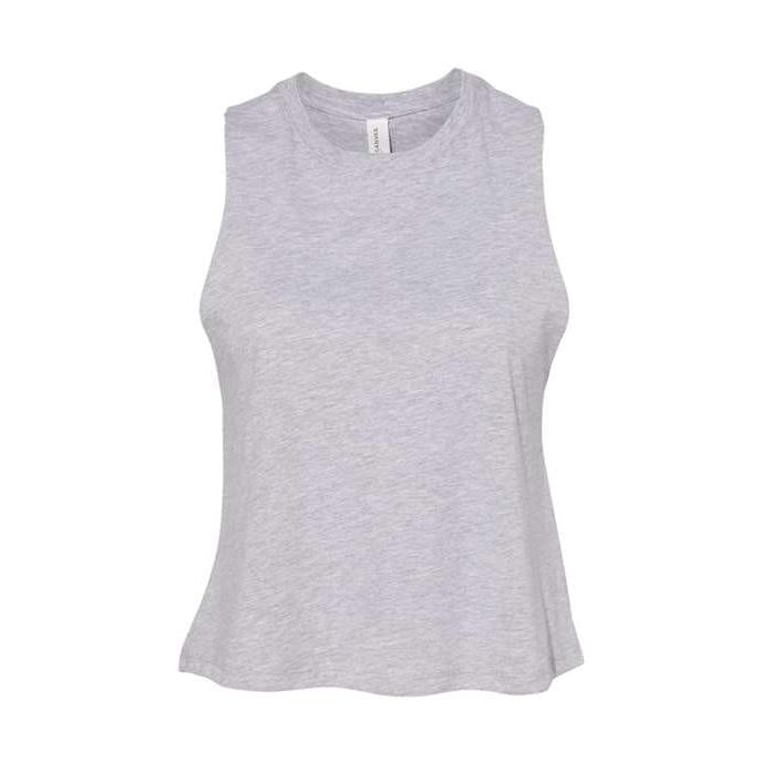 BELLA + CANVAS Women's Racerback Crop Tank-1